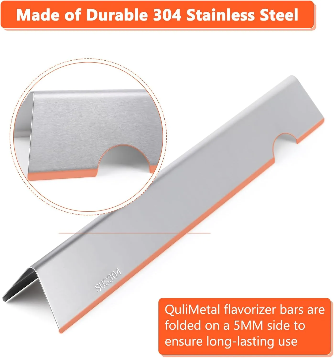 Genesis ii Flavorizer Bars Heat Deflector Replacement Parts for Weber Genesis II 300 /LX 300, GS4 Genesis II E-310 E-315 S-335 Grills, Genesis 2 Grill Parts for Weber 66795 66685, 304 Stainless Steel