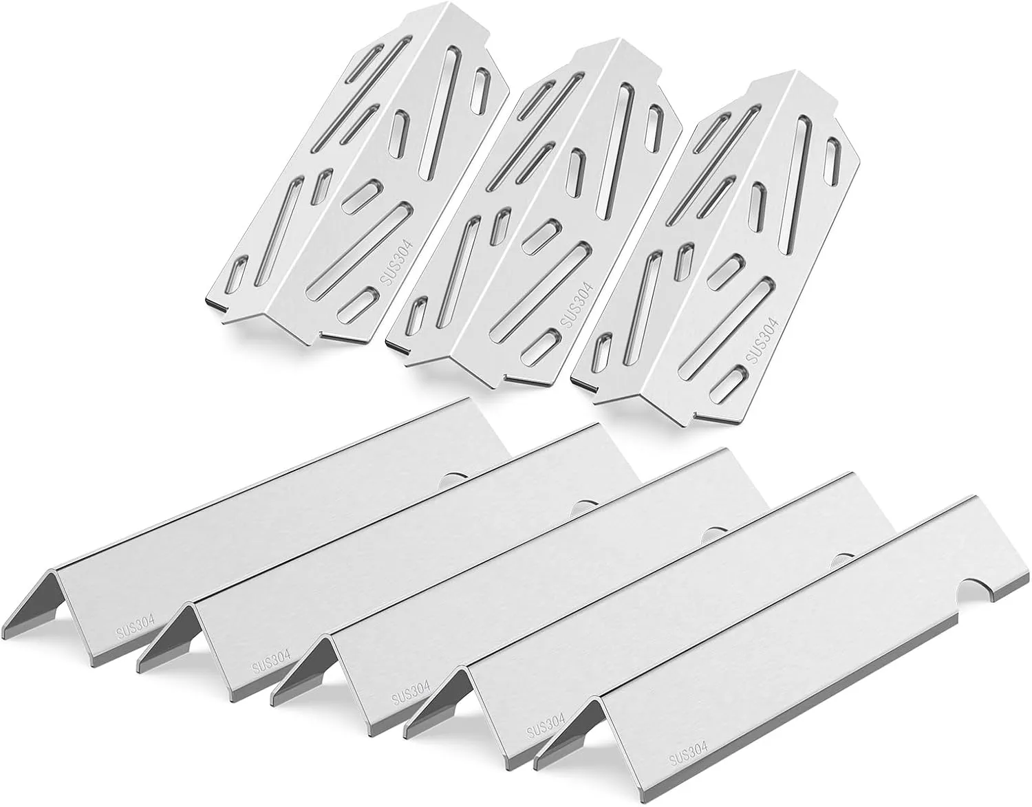Genesis ii Flavorizer Bars Heat Deflector Replacement Parts for Weber Genesis II 300 /LX 300, GS4 Genesis II E-310 E-315 S-335 Grills, Genesis 2 Grill Parts for Weber 66795 66685, 304 Stainless Steel