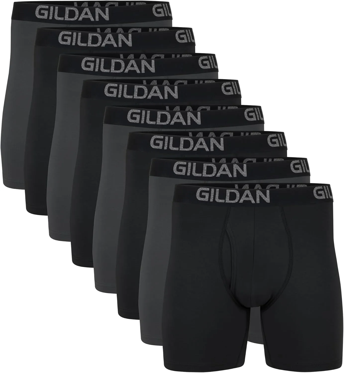 Gildan Men's Underwear Cotton Stretch Boxer Briefs, Multipack