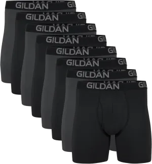 Gildan Men's Underwear Cotton Stretch Boxer Briefs, Multipack