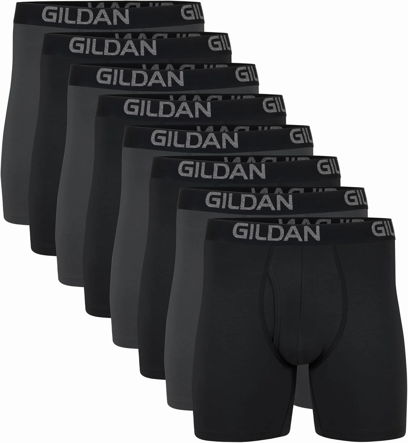 Gildan Men's Underwear Cotton Stretch Boxer Briefs, Multipack