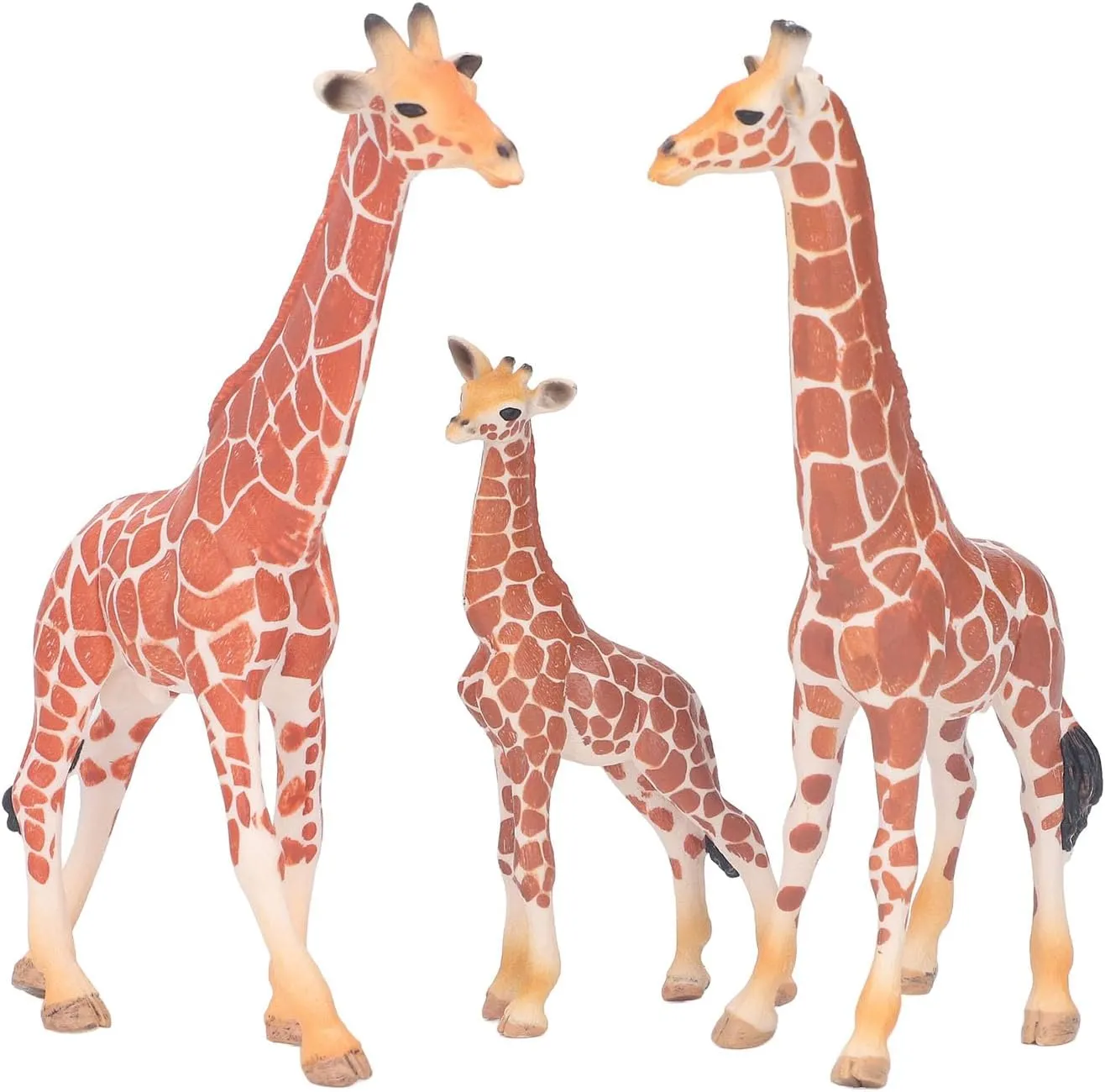 Giraffe Figurines Hand Painted 24. 0×21. 0×6. 3Pcs Giraffe Figurines Simulation Innovative Educational Giraffe Family Action Figure Set for Presents Collection