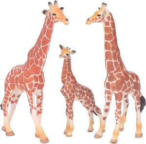 Giraffe Figurines Hand Painted 24. 0×21. 0×6. 3Pcs Giraffe Figurines Simulation Innovative Educational Giraffe Family Action Figure Set for Presents Collection