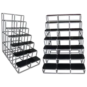 Giri Plastic Golu Padi Extension - 7R To 7T | 7 Regular To 7 Triple Golu Stand/Multi Purpose Navratri Golu Rack