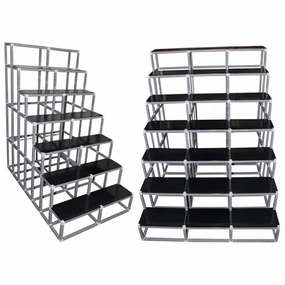 Giri Plastic Golu Padi Extension - 7R To 7T | 7 Regular To 7 Triple Golu Stand/Multi Purpose Navratri Golu Rack