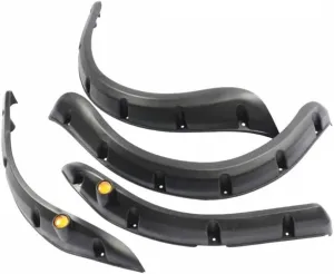 Golf Cart Standard Fender Flares Front And Rear For Club Car Precedent (Set Of 4,SUVs Black, Painted, Rugged Styles Heavy-Duty Truck Fenders & Road-Ready Protection)