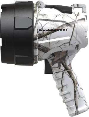 GOODSMANN Rechargeable Spot Lights Handheld Flashlight Searchlight for Hunting Camping Boating Job Site Lighting Emergency 2704-02