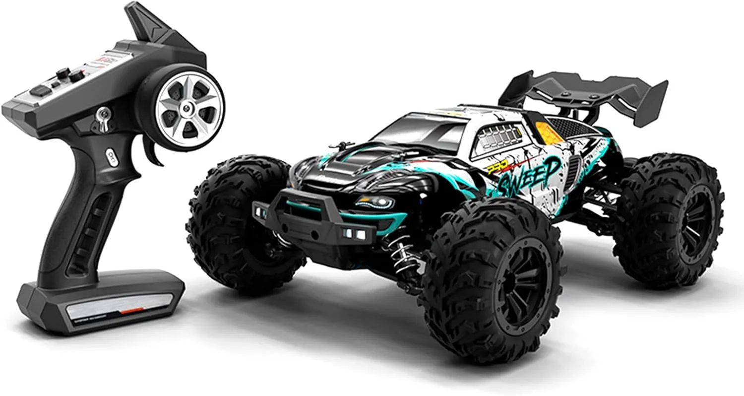 GoolRC RC Car 2.4Ghz 70KM/H High Speed 1/16 Off Road RC Trucks Brushless Motor LED Light 4WD Vehicle Racing Climbing Car Gifts for Kids Adults