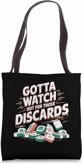 Gotta Watch Out For Those Discards Tile Game Mahjong Tote Bag