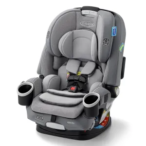 Graco 4Ever DLX 4-in-1 Car Seat, Charlie | Infant to Toddler Car Seat, with 10 Years of Use | Rear-Facing, Forward-Facing and Booster Modes | Safe, Comfortable and Convenient