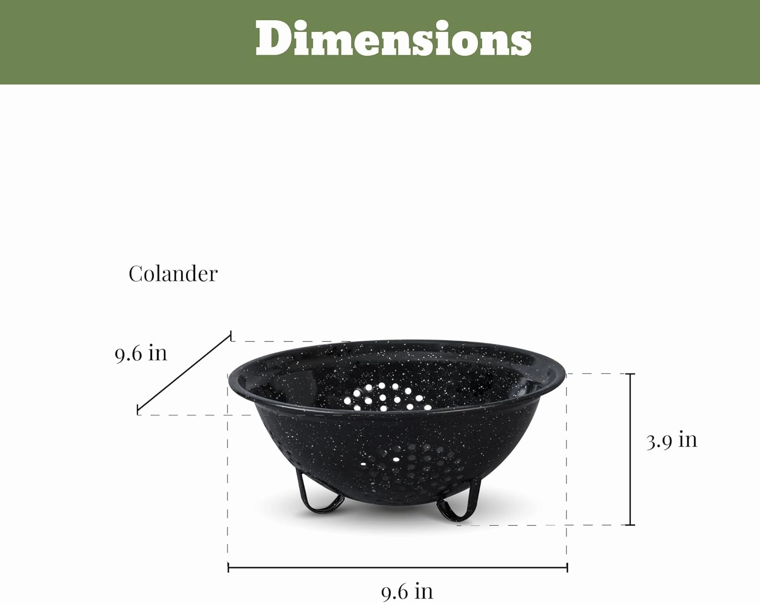 Granite Ware 9 Piece Enamelware Water bath Canning Pot with Canning kit, Colander and Rack. Canning Supplies Starter Kit.