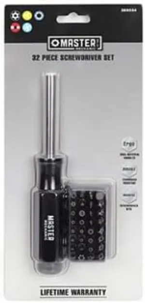 GSTV20200319 32-Pc. Magnetic Torx Screwdriver Set - Quantity 4