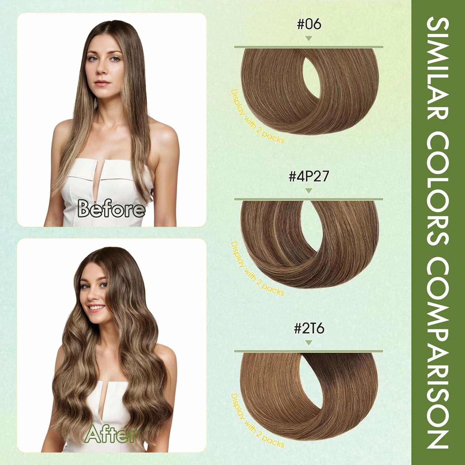 Hairro Microbead Human Hair Extensions Micro Beaded Hair Microlinks Pre Bonded Cold Fusion I Tip Micro Loop Hair For Women 14 inch 50g 100 Strands #06 Light Brown