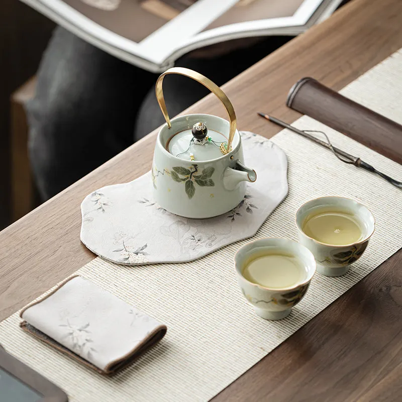 Hand-Painted Chinese Teapot Set