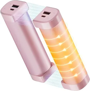 Hand Warmers Rechargeable 2 Pack, Magnetic Electric Hand Warmers, 360°Heating 14Hrs Warmth 3 Levels Temp, Portable 10000mAh Power Bank, Indoors/Outdoors, Raynauds, Golf, Gifts for All