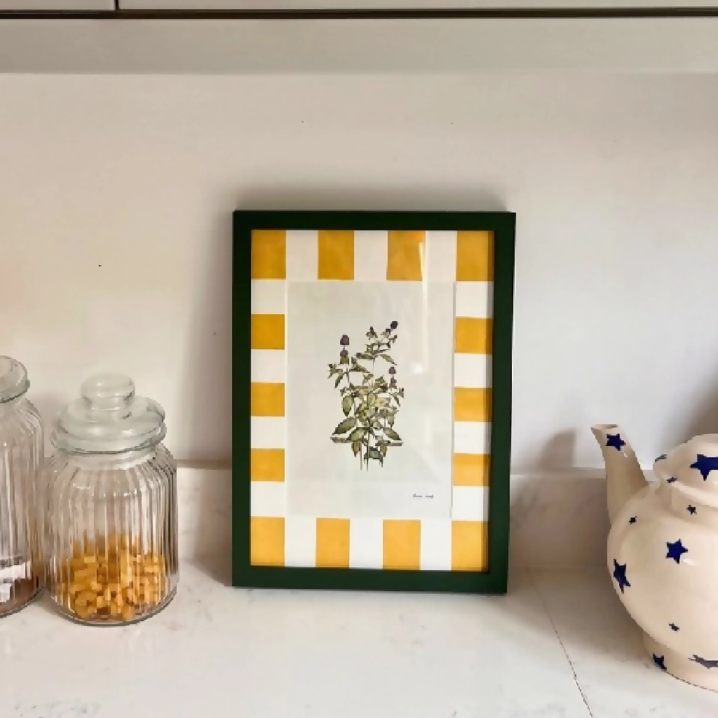 Hand Painted Striped Picture Mounts
