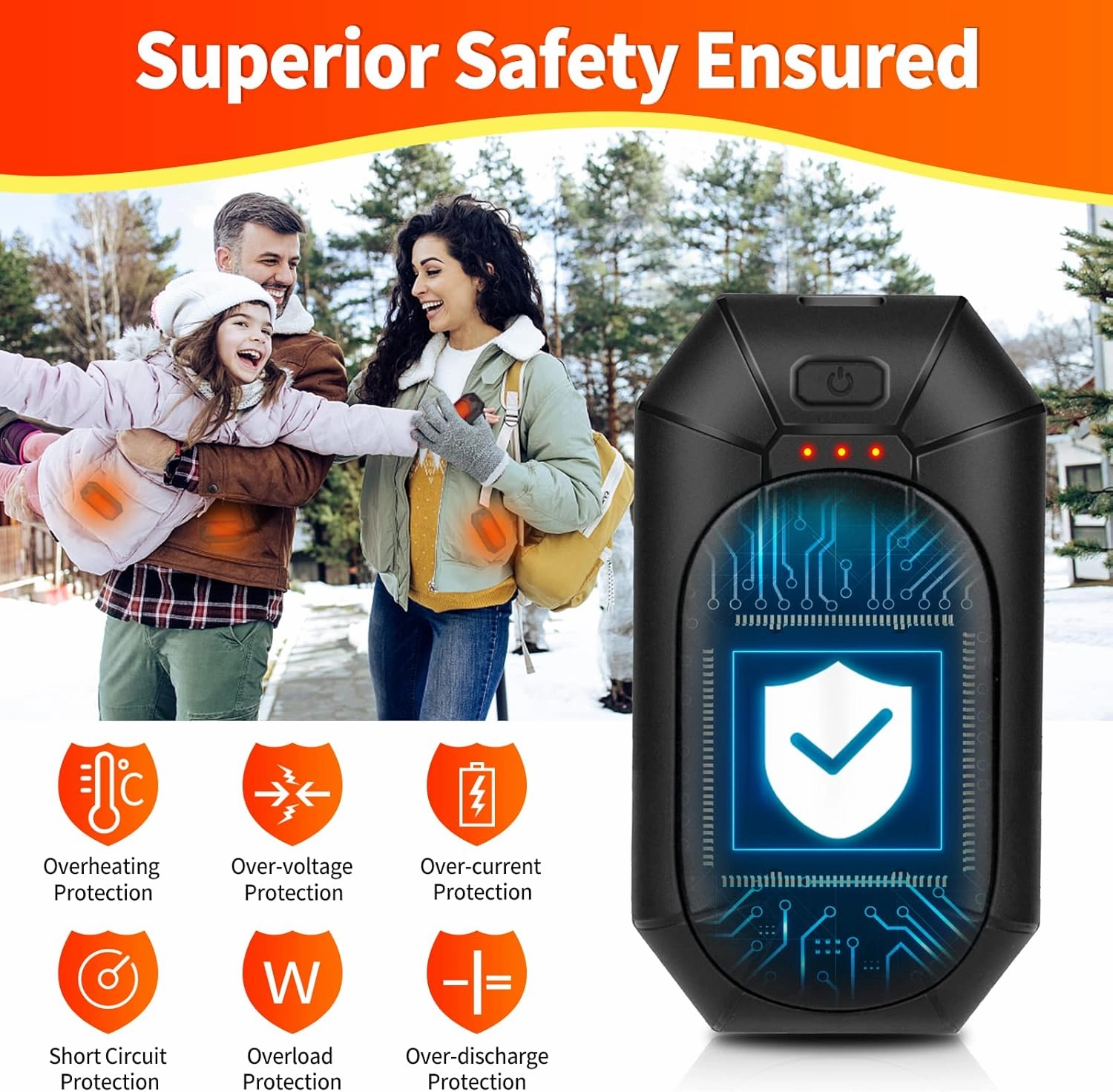 Hand Warmer Rechargeable, 2 Pack Rugby-Shaped Electric Hand Warmers with 3 Heat Setting, 20Hrs Long Lasting Portable Pocket Heater for Outdoor Camping, Hunting, Golf, Man Women Gifts
