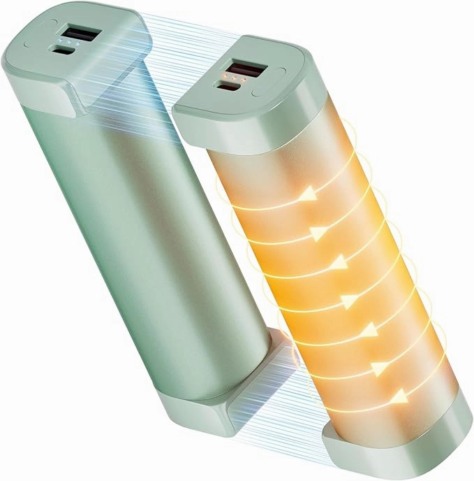 Hand Warmers Rechargeable 2 Pack, Magnetic Electric Hand Warmers, 360°Heating 14Hrs Warmth 3 Levels Temp, Portable 10000mAh Power Bank, Indoors/Outdoors, Raynauds, Golf, Gifts for All