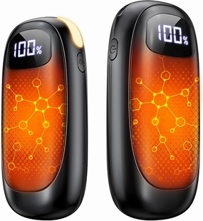 Hand Warmers Rechargeable - 2 Pack Electric Hand Warmers 14000mAh, 16 Hrs Warmth Dual-Sided Heating Max 131℉, Reusable Hand Warmers Pocket Heater for Raynauds, Hunting, Golf, Camping