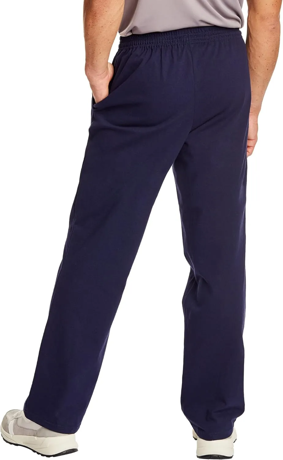 Hanes Essentials Sweatpants, Men’s Cotton Jersey Pants with Pockets, 33”