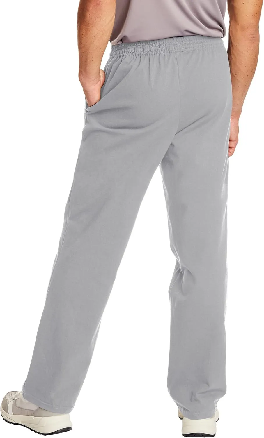 Hanes Essentials Sweatpants, Men’s Cotton Jersey Pants with Pockets, 33”