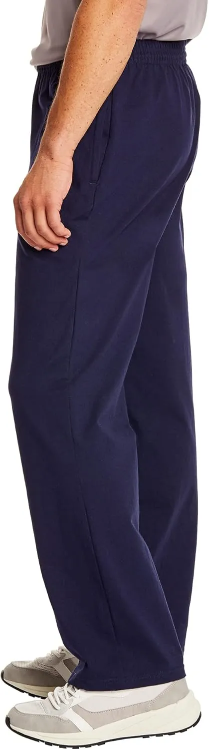 Hanes Essentials Sweatpants, Men’s Cotton Jersey Pants with Pockets, 33”