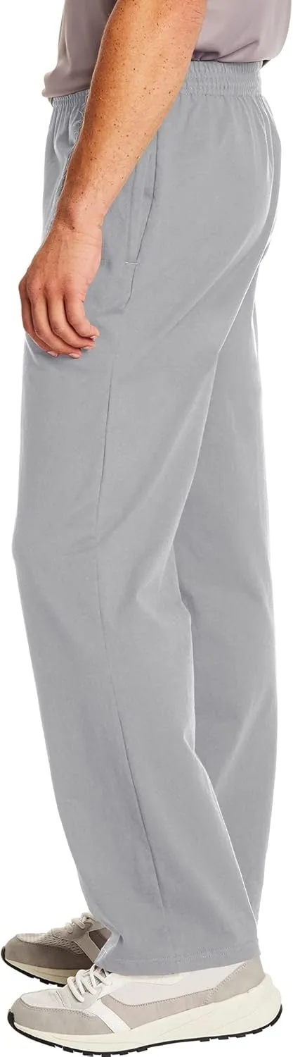 Hanes Essentials Sweatpants, Men’s Cotton Jersey Pants with Pockets, 33”