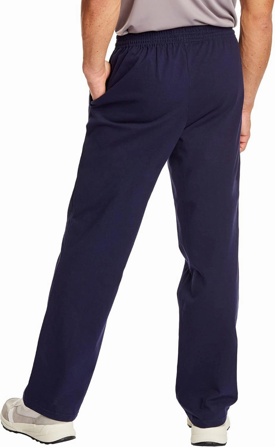 Hanes Essentials Sweatpants, Men’s Cotton Jersey Pants with Pockets, 33”