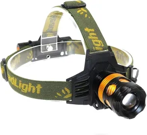 Head Lamp USB Rechargeable Work Light，Waterproof Zoomable Headlamp Led Flashlight，Rechargeable Headlamp