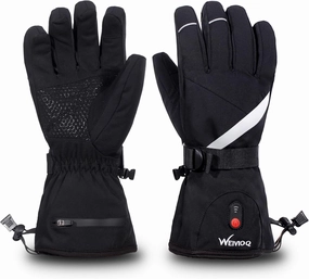 Heated Gloves for Men Women Rechargeable Electric Waterproof Thermal Warm Work Winter Gloves Hand Warmers for Hunting Fishing Cycling Hiking Skiing