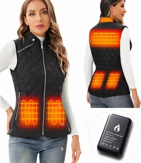 Heated Vest Women Rechargeable with Battery Pack included Slim fit Electric heated coat，Women‘s Heated Vests