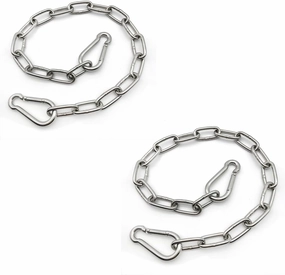 Heavy Duty Stainless Steel Chain 550LB Capacity for Punching Bags Hanging Chair Hammocks Swing Trapeze Yoga