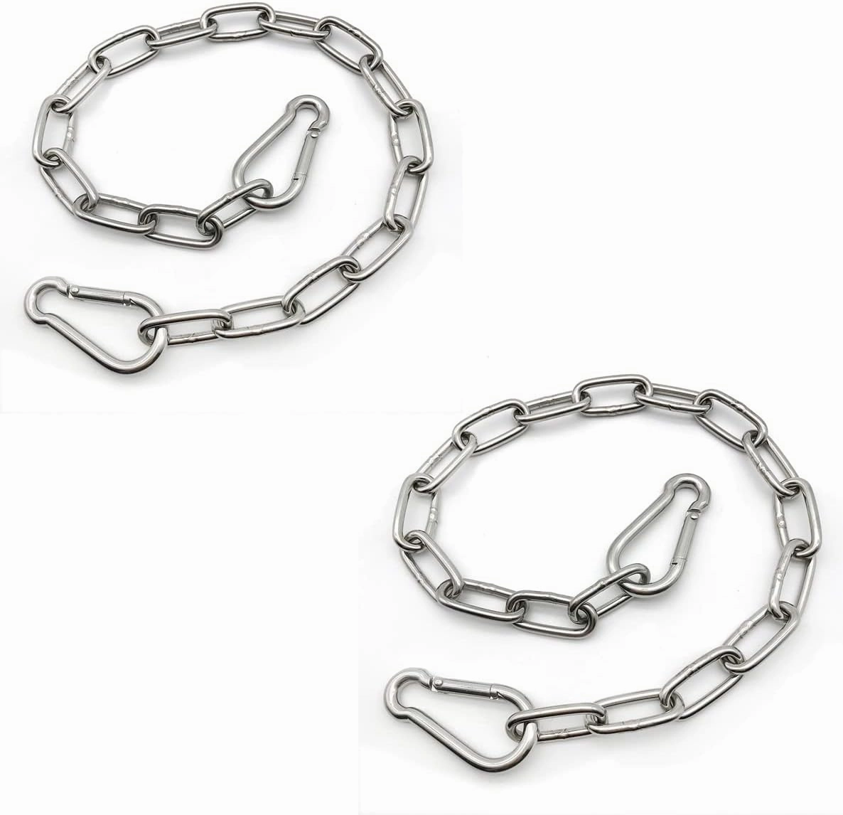 Heavy Duty Stainless Steel Chain 550LB Capacity for Punching Bags Hanging Chair Hammocks Swing Trapeze Yoga