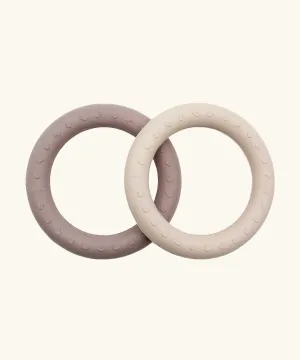 Hevea Natural Rubber Teething Ring Set