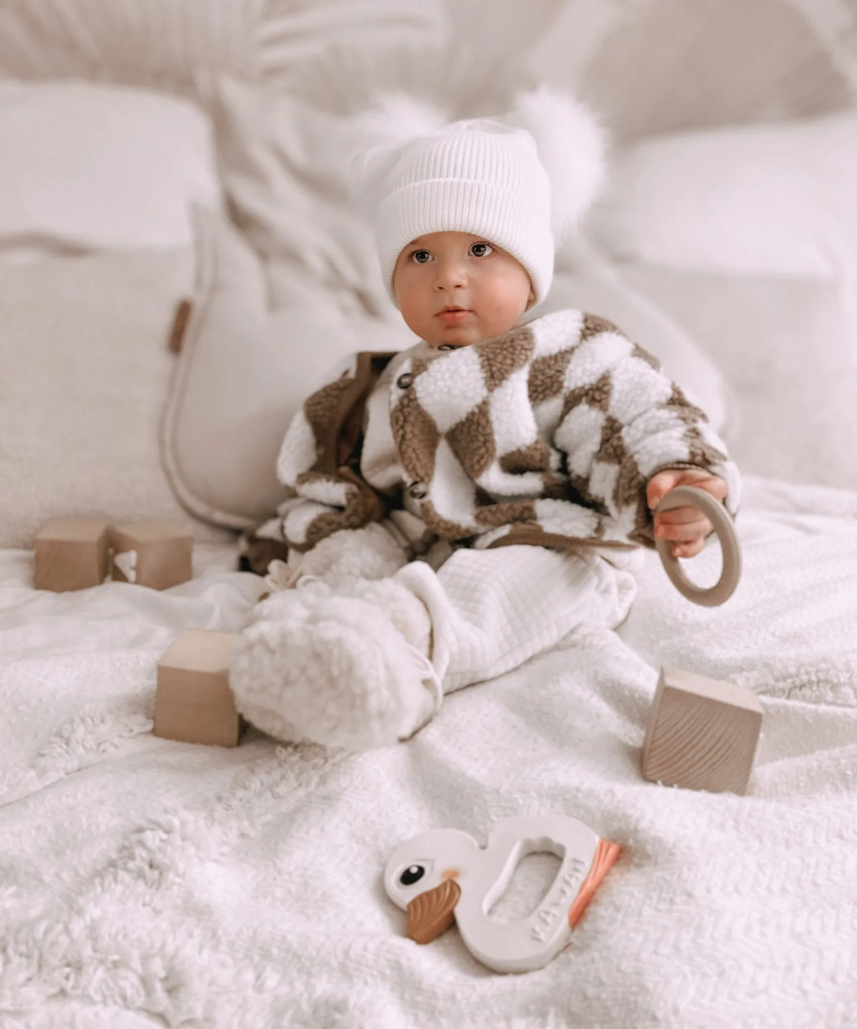Hevea Natural Rubber Teething Ring Set