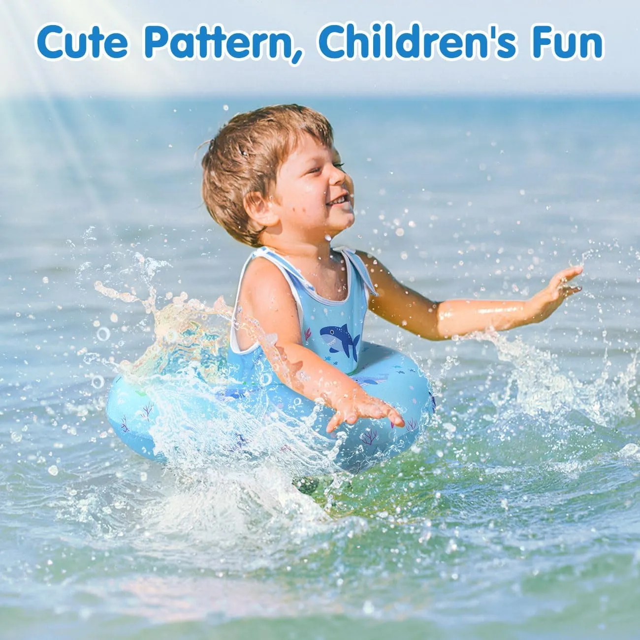 HeySplash Toddler Swim Vest for Age 3-6, Swim Trainer Vests with Adjustable Strap fit for Boys Girls 30-60lbs, Floating Tubes, Children Swimsuit Beginner Learn to Swim Pool Floaties