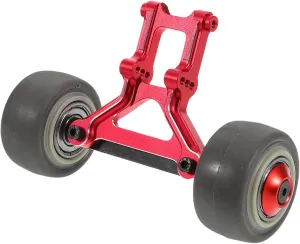 High Aluminum Wheelie Bar for Racing Cars Stability Upgrade with Rubber Wheel Compatible with Arrma