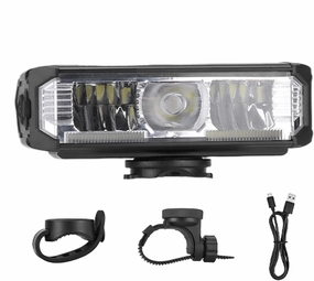 High Lumens Bike Light - 1000 Lumens Powerful Bicycles Front Headlight - Waterproof 7 Modes Rechargeable Sports & Outdoors Accessories for Road, Mountain, Night Riding
