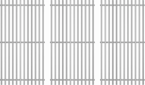 Hisencn 19 1/4" Cooking Grid for Jenn Air 720-0337, Brinkmann 810-8501, Charmglow 720-0125, Replacement for Nexgrill 720-0337, 720-0025, Ducane 30400042, 30400043, Stainless Steel, 3 Pack