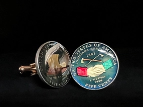 Historical Nickels<br>Coin Cufflink
