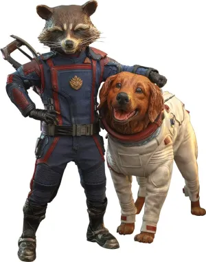 ホットトイズ(Hot Toys) Movie Masterpiece Guardians of The Galaxy: Volume 3 Rocket & Cosmo 1/6 Scale Figure