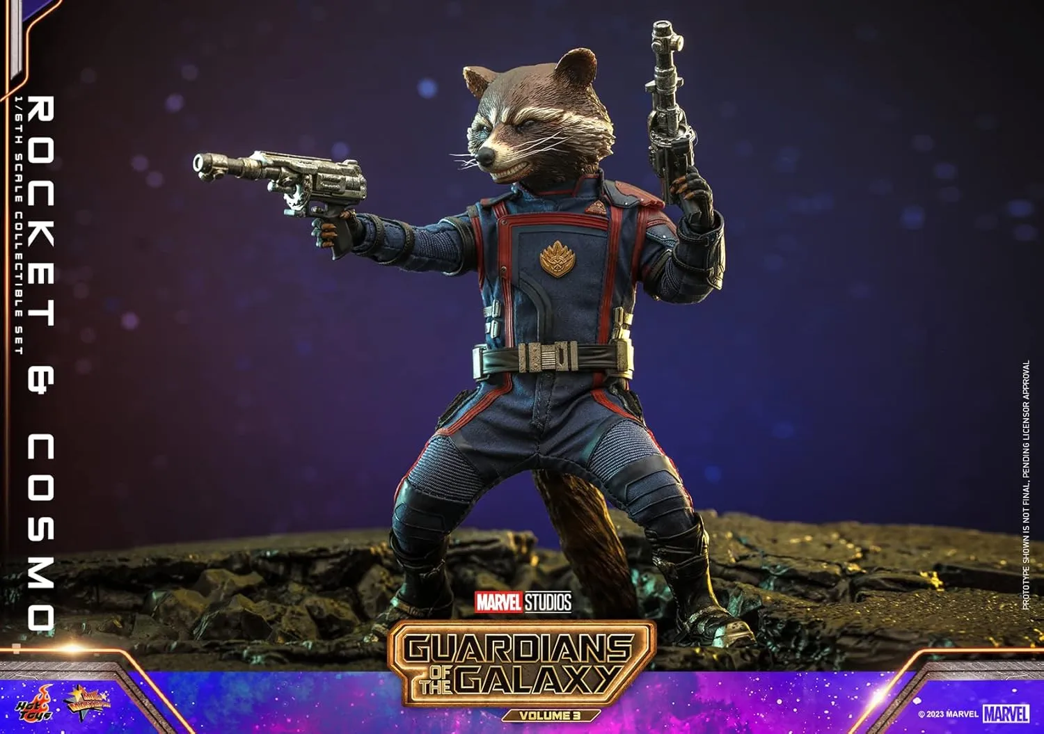 ホットトイズ(Hot Toys) Movie Masterpiece Guardians of The Galaxy: Volume 3 Rocket & Cosmo 1/6 Scale Figure