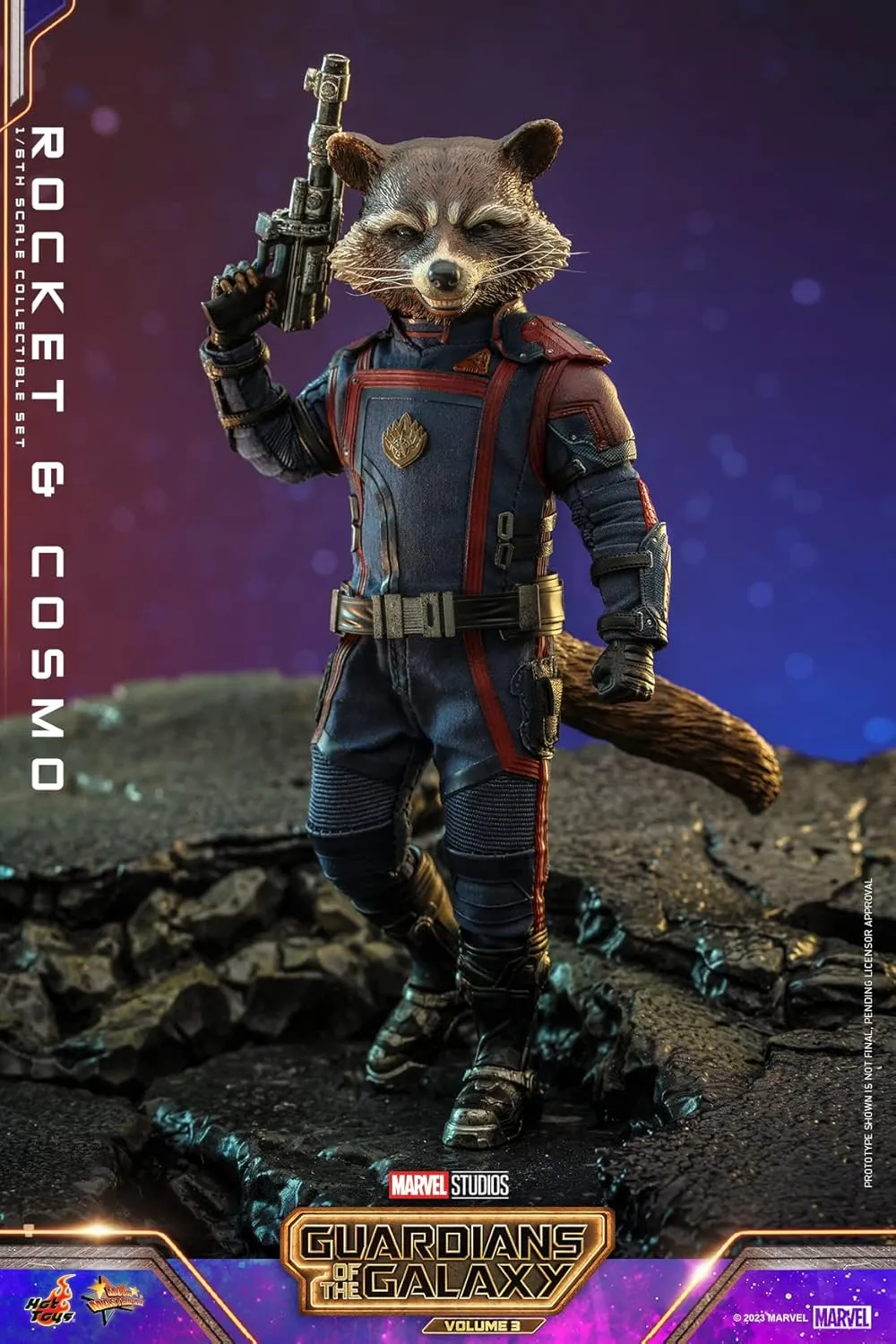 ホットトイズ(Hot Toys) Movie Masterpiece Guardians of The Galaxy: Volume 3 Rocket & Cosmo 1/6 Scale Figure