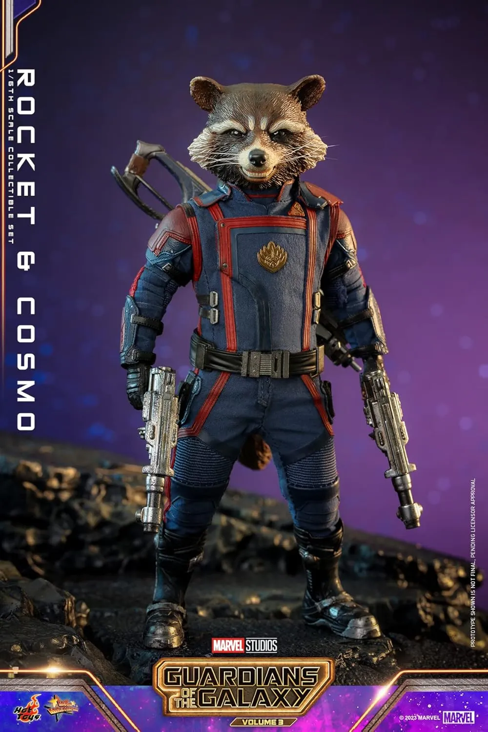 ホットトイズ(Hot Toys) Movie Masterpiece Guardians of The Galaxy: Volume 3 Rocket & Cosmo 1/6 Scale Figure