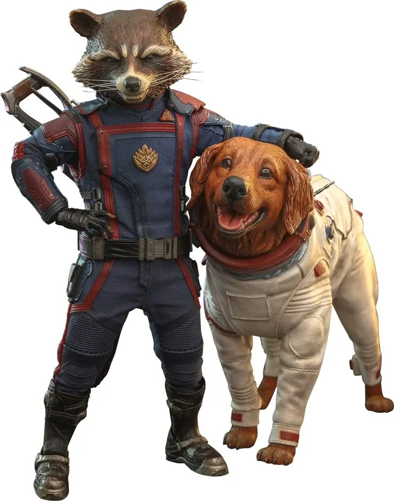 ホットトイズ(Hot Toys) Movie Masterpiece Guardians of The Galaxy: Volume 3 Rocket & Cosmo 1/6 Scale Figure