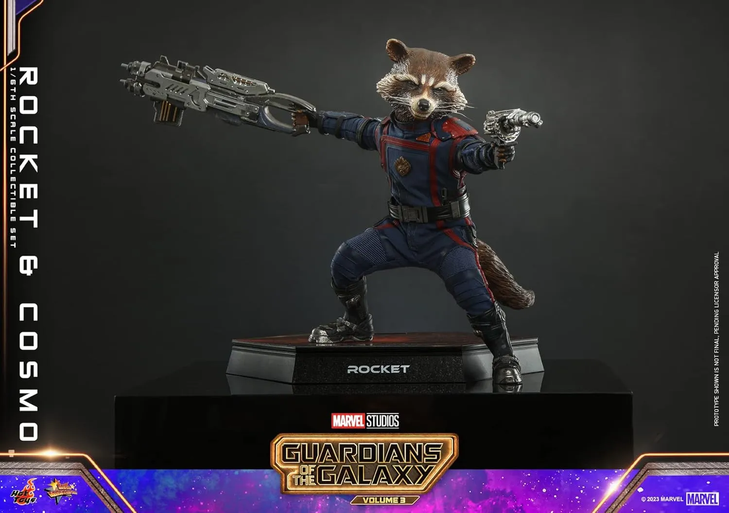 ホットトイズ(Hot Toys) Movie Masterpiece Guardians of The Galaxy: Volume 3 Rocket & Cosmo 1/6 Scale Figure