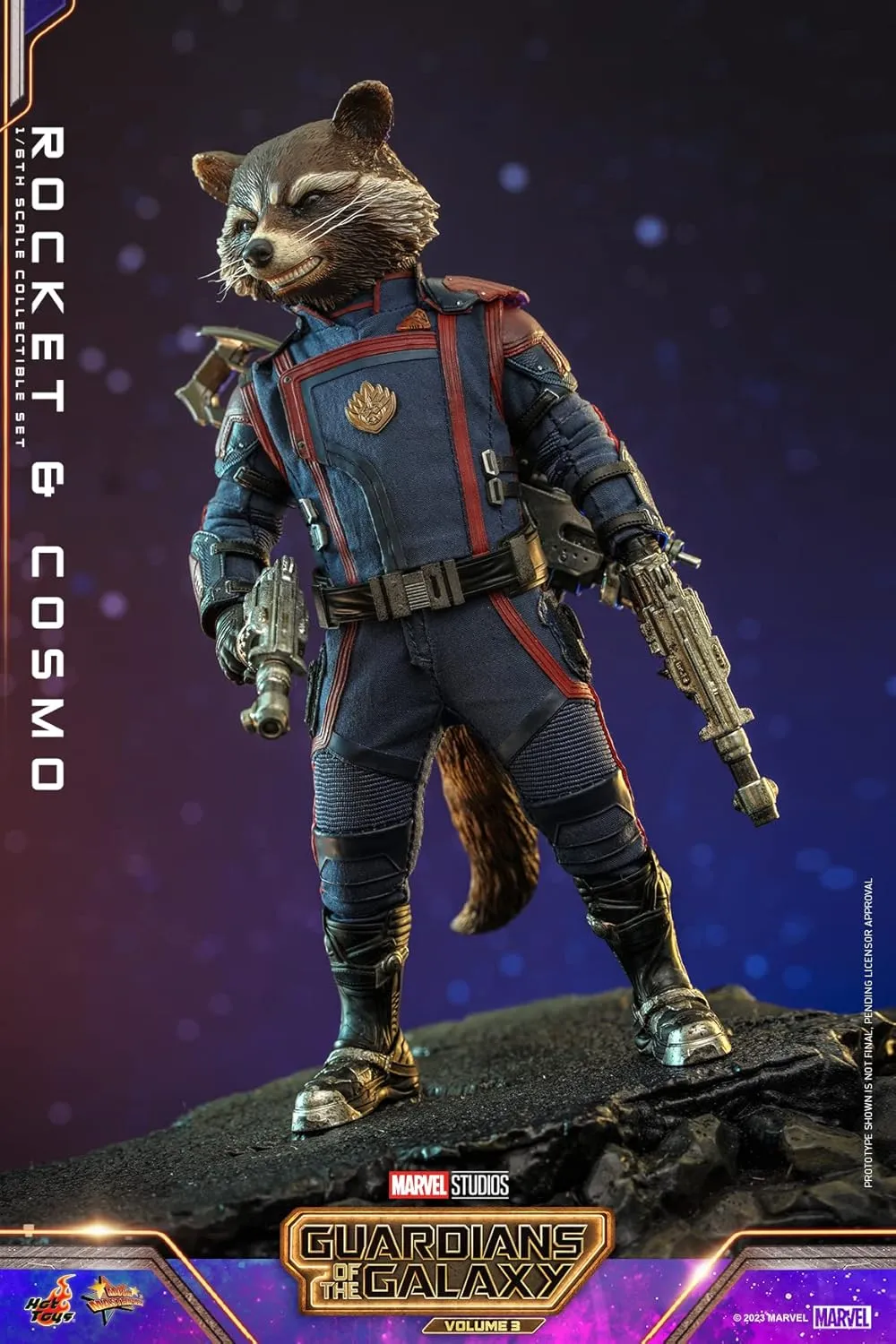 ホットトイズ(Hot Toys) Movie Masterpiece Guardians of The Galaxy: Volume 3 Rocket & Cosmo 1/6 Scale Figure