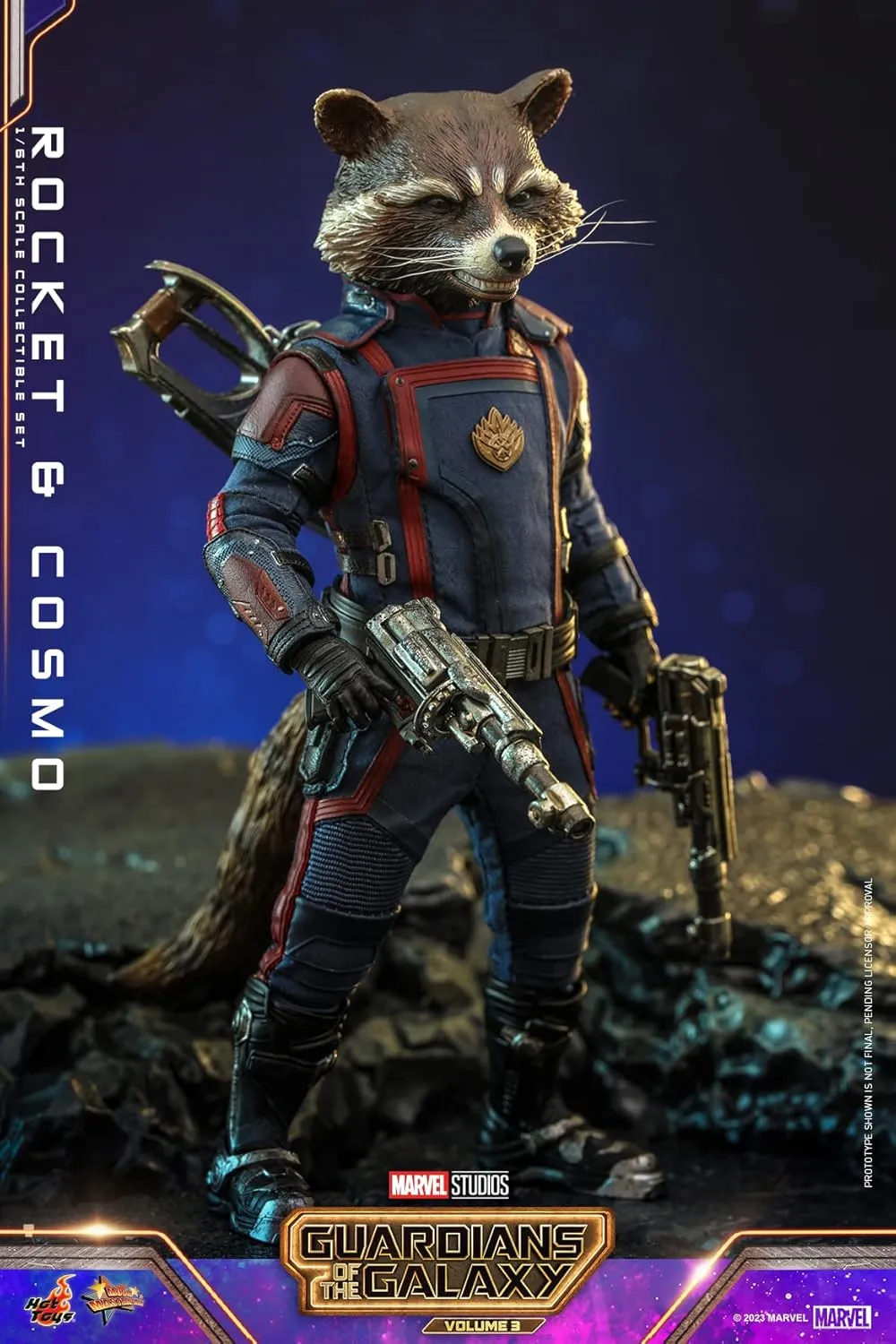ホットトイズ(Hot Toys) Movie Masterpiece Guardians of The Galaxy: Volume 3 Rocket & Cosmo 1/6 Scale Figure