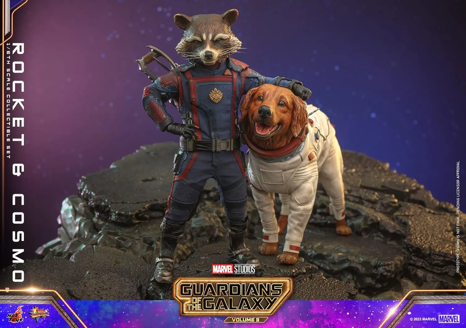 ホットトイズ(Hot Toys) Movie Masterpiece Guardians of The Galaxy: Volume 3 Rocket & Cosmo 1/6 Scale Figure