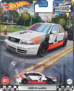 Hot Wheels HKF30 Alloy Steel Boulevard - Audi S4 Quattro [3 Years Old and Up]